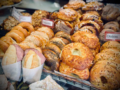 Bakery image: breads (file: breads, src: active-images/breads/assorted-bagels-and-sandwiches.jpg)