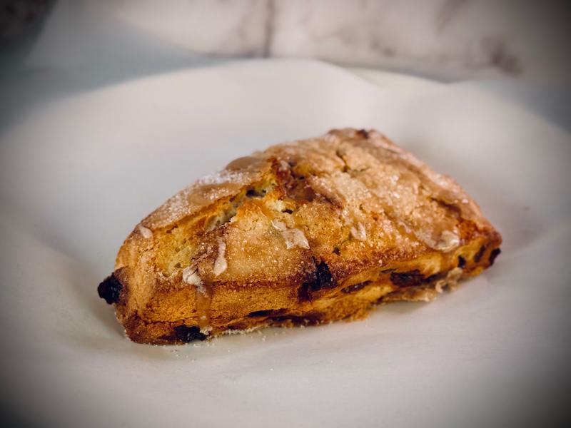 Traditional scone dusted with sugar